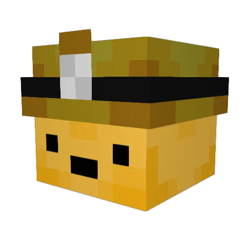 uvys Minecraft avatar head, 3D render