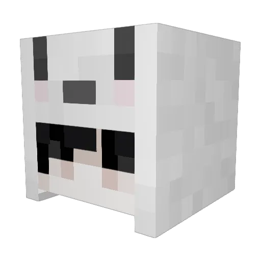 uw7yuta Minecraft avatar head, 3D render