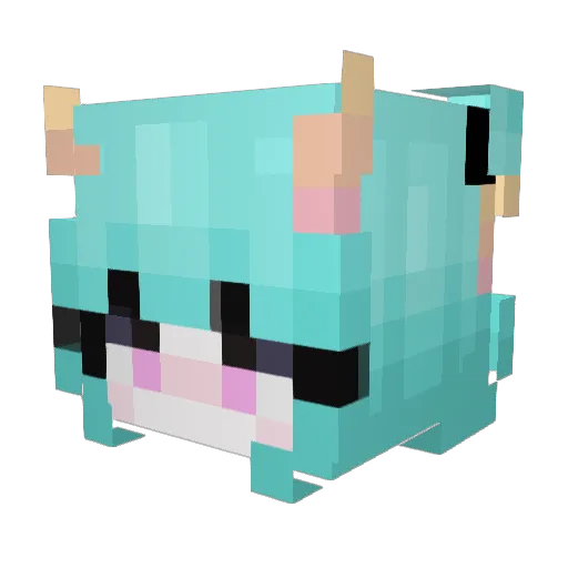 uwc Minecraft avatar head, 3D render