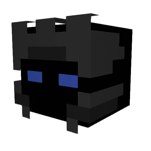 uwed Minecraft avatar head, 3D render