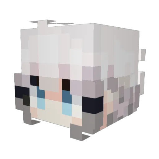 uwillfeelpain Minecraft avatar head, 3D render