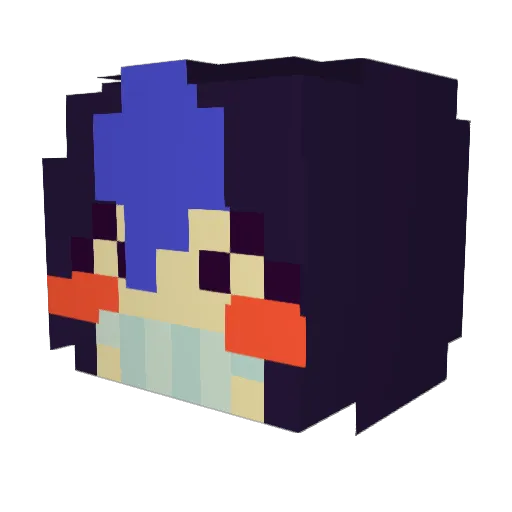 uwldneverdoit Minecraft avatar head, 3D render