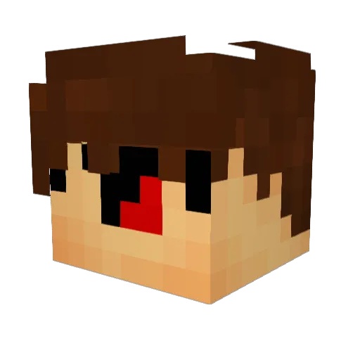 uwmui Minecraft avatar head, 3D render