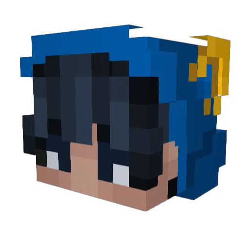 uwolord Minecraft avatar head, 3D render