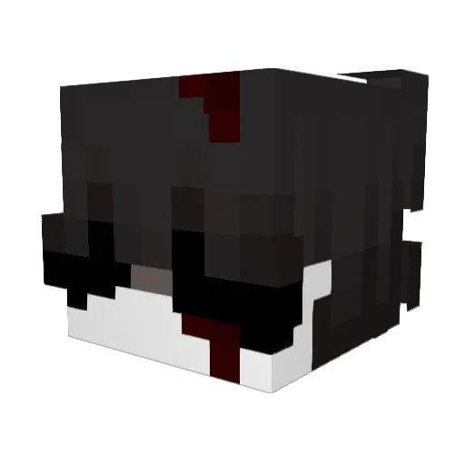 uwrw Minecraft avatar head, 3D render