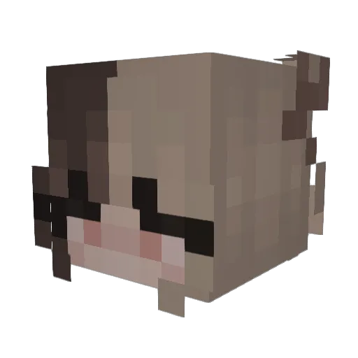 uwuUber Minecraft avatar head, 3D render