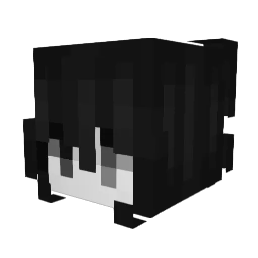 uwuYume Minecraft avatar head, 3D render
