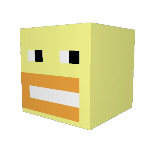 uwu_ori Minecraft avatar head, 3D render