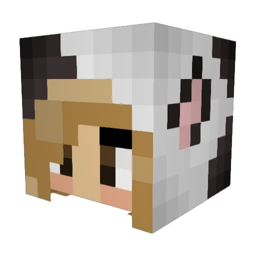 uwu_sniffles Minecraft avatar head, 3D render