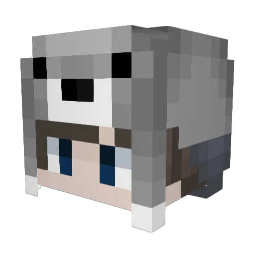 uwucoward Minecraft avatar head, 3D render
