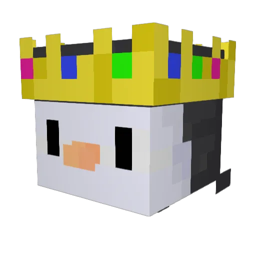 uwucraft Minecraft avatar head, 3D render
