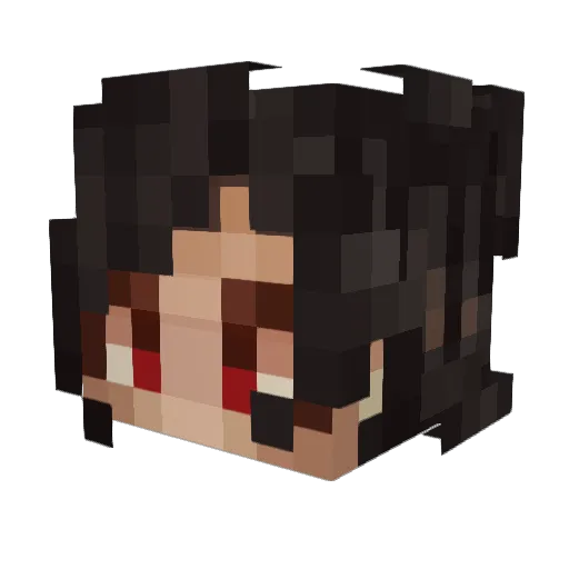 uwudi Minecraft avatar head, 3D render
