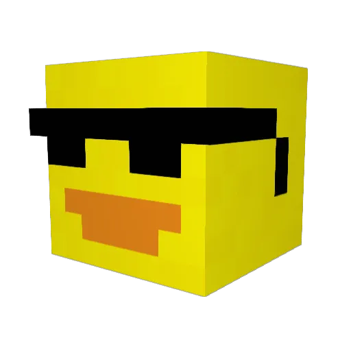 uwuduck1 Minecraft avatar head, 3D render