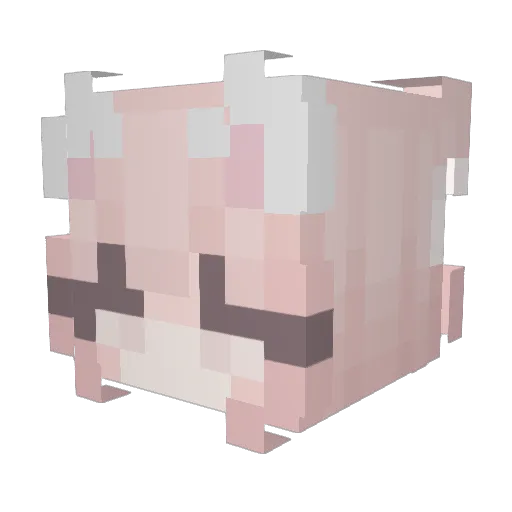 uwugang420 Minecraft avatar head, 3D render