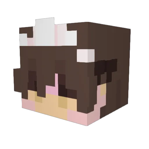 uwukevinert Minecraft avatar head, 3D render