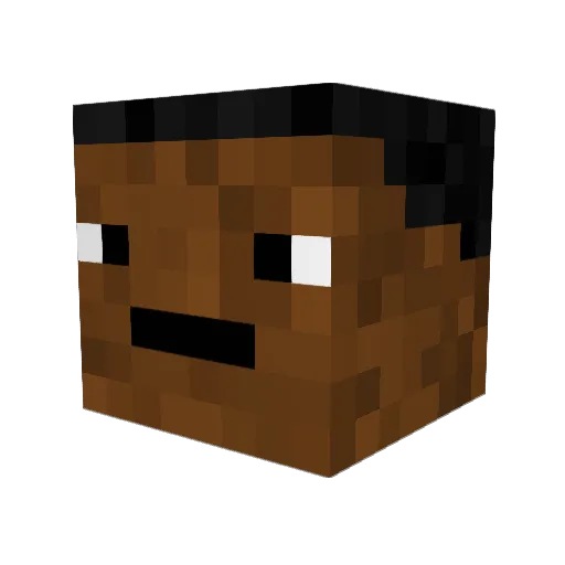 uwukittenjayden Minecraft avatar head, 3D render