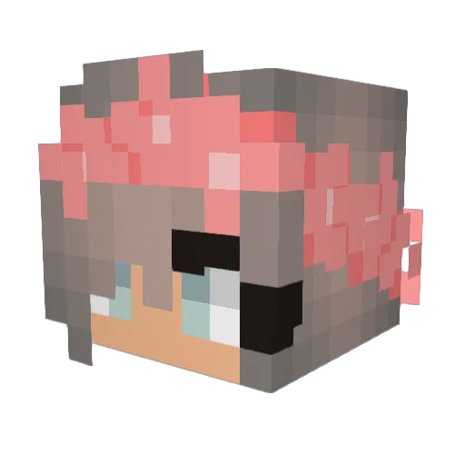 uwunyx_ Minecraft avatar head, 3D render