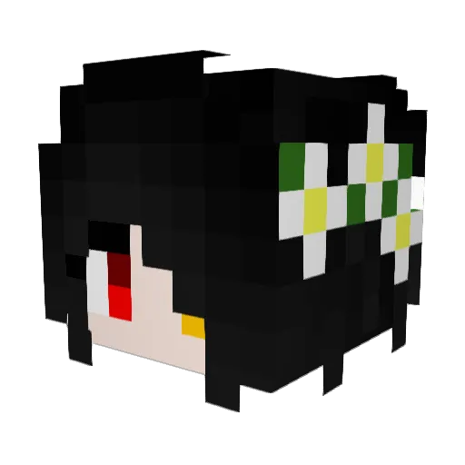 uwupake Minecraft avatar head, 3D render