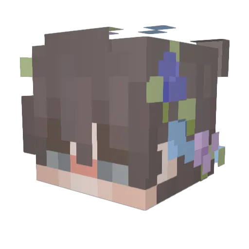 uwuriiiii Minecraft avatar head, 3D render