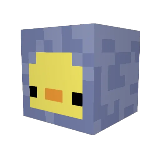 uwusands Minecraft avatar head, 3D render