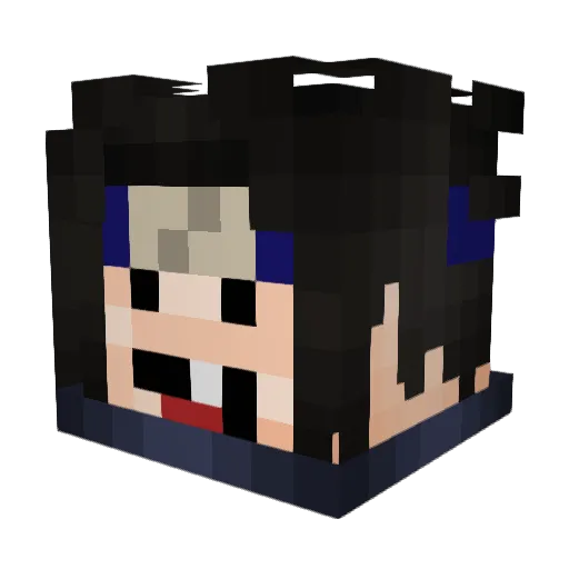uwusonne Minecraft avatar head, 3D render
