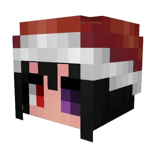 uwuwewue Minecraft avatar head, 3D render