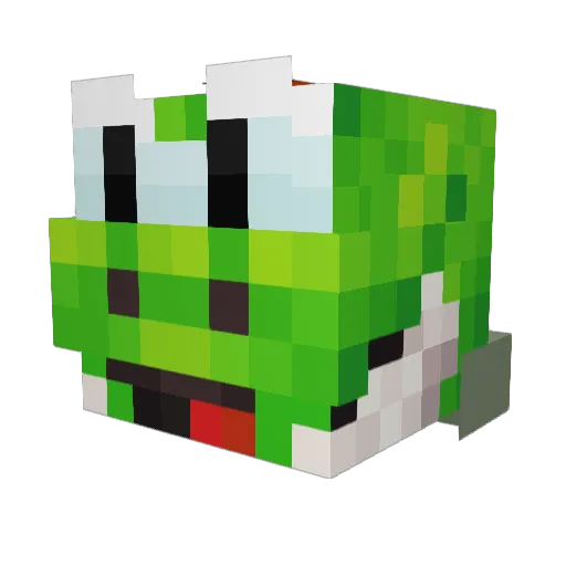 uxanais Minecraft avatar head, 3D render