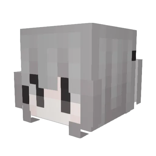 uxi___ Minecraft avatar head, 3D render