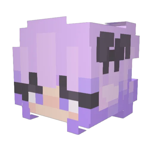 uxji Minecraft avatar head, 3D render