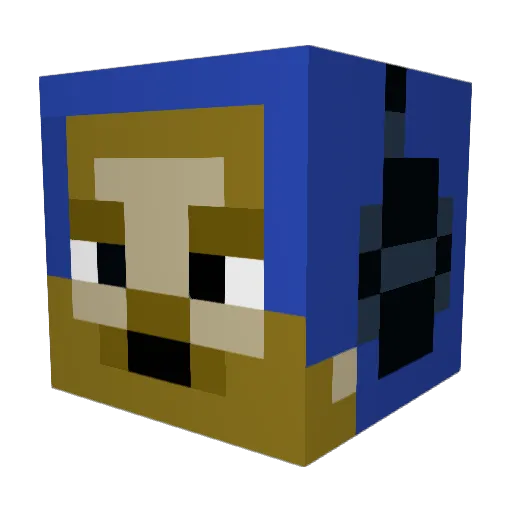 uxsc1 Minecraft avatar head, 3D render
