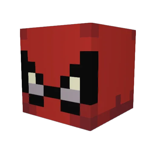 uyio76897t80 Minecraft avatar head, 3D render