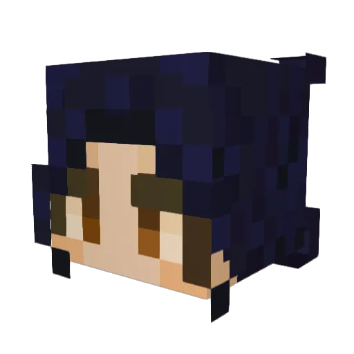 uyiok Minecraft avatar head, 3D render