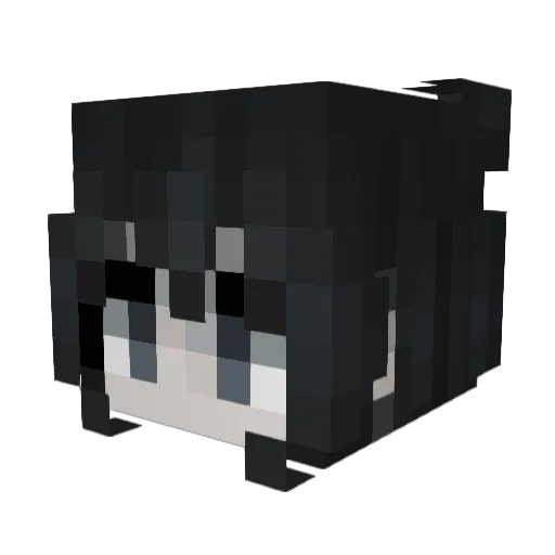 uyvl Minecraft avatar head, 3D render