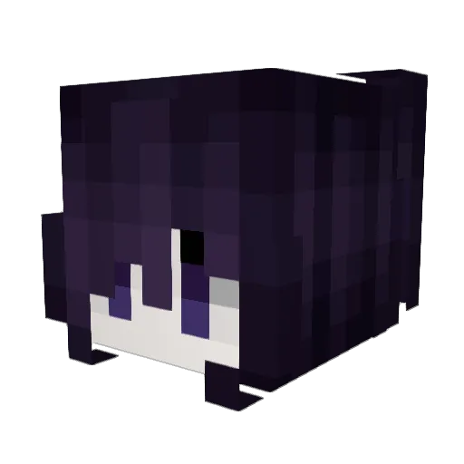 uzf Minecraft avatar head, 3D render