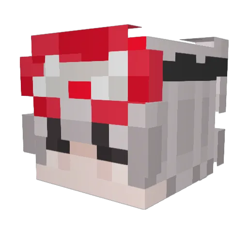 uzi_444 Minecraft avatar head, 3D render