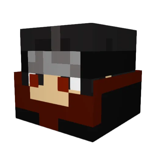uziboi808 Minecraft avatar head, 3D render