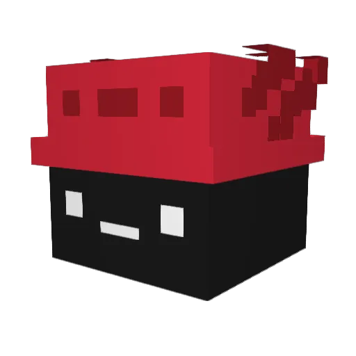 uzlcnt7 Minecraft avatar head, 3D render