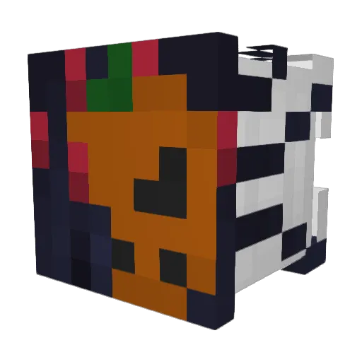 uzynn Minecraft avatar head, 3D render