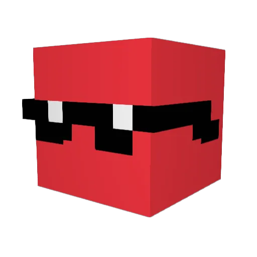v0aw Minecraft avatar head, 3D render