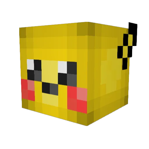 v0chel Minecraft avatar head, 3D render