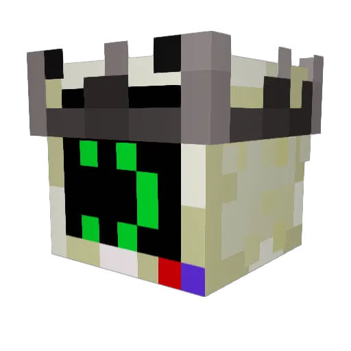 v0idlux Minecraft avatar head, 3D render