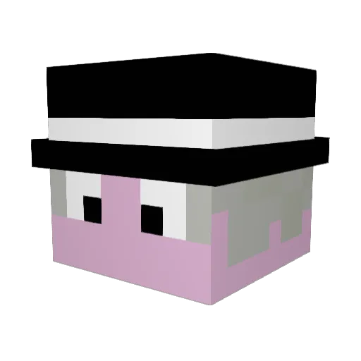 v0lbi2115 Minecraft avatar head, 3D render