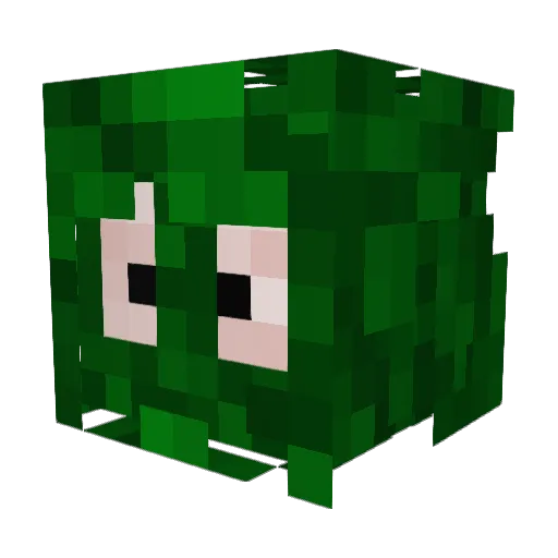 v0s420 Minecraft avatar head, 3D render