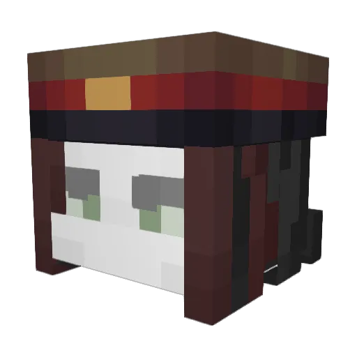 v105 Minecraft avatar head, 3D render