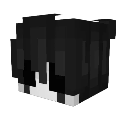 v12hypnose Minecraft avatar head, 3D render