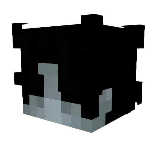 v1900v Minecraft avatar head, 3D render