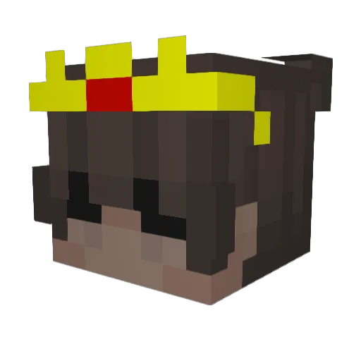 v1lk1 Minecraft avatar head, 3D render