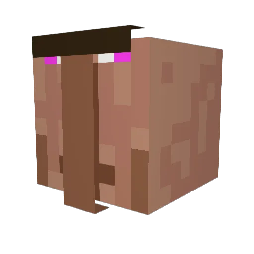 v1nest Minecraft avatar head, 3D render