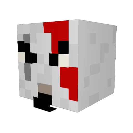 v1rus41 Minecraft avatar head, 3D render