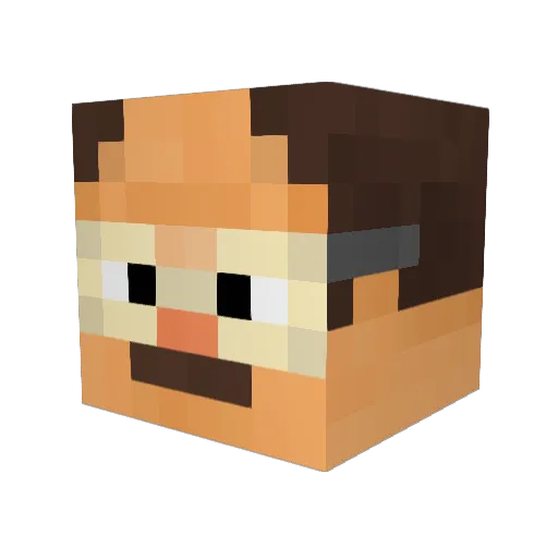 v1taminzs Minecraft avatar head, 3D render